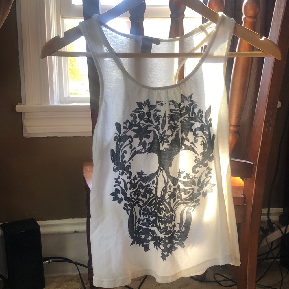Cute skull tank top